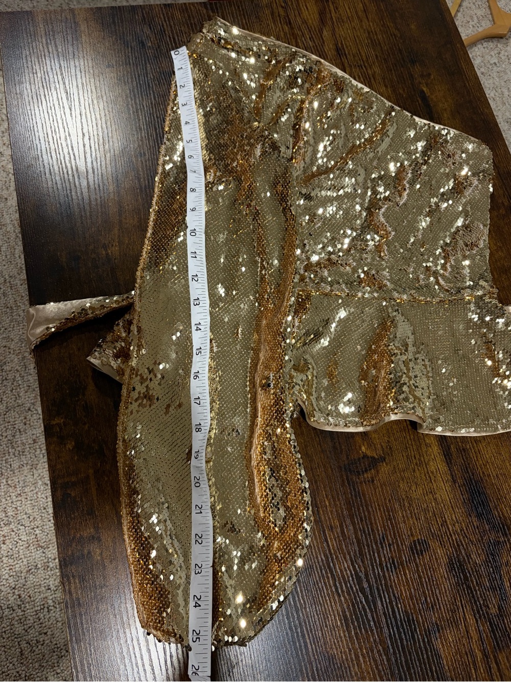 NWT Rare Ted Baker Sample "Tillye" Gold Sequin One Shoulder Top